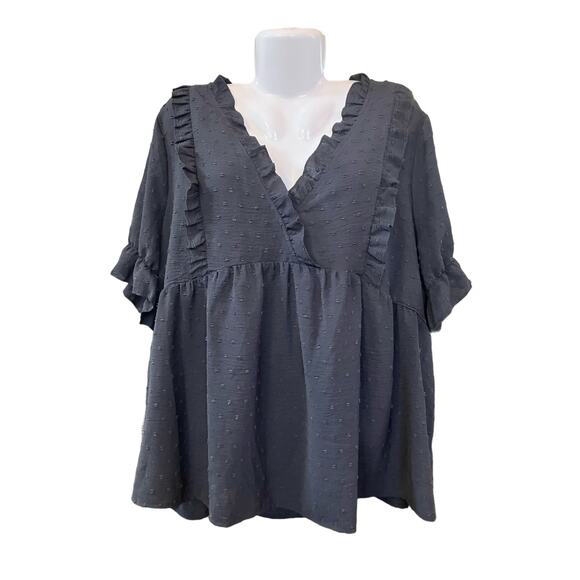 SHEIN Curvy Women's Black & Pink Blouse Set of 2 | Size 20 (4XL) - Picture 2 of 12